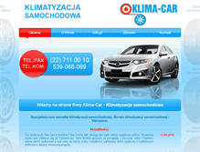 Tablet Screenshot of klimacar.pl